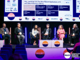 Panellists on stage at the IMARC conference 2023